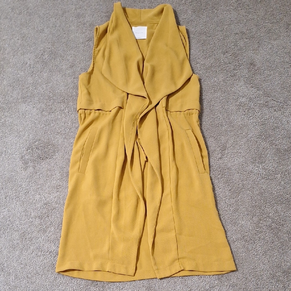 Elodie Yellow Pleated Sundress Midi